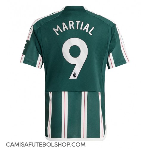 Camisa de time de futebol Manchester United Anthony Martial #9 Replicas 2º Equipamento 2023-24 Manga Curta